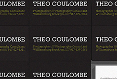 Project: Cards for Photography Consultant Theo Coulombe